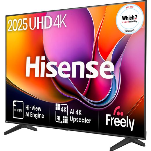 Hisense A6Q 58" 4K Ultra HD Smart Freely TV [2025] - Left perspective